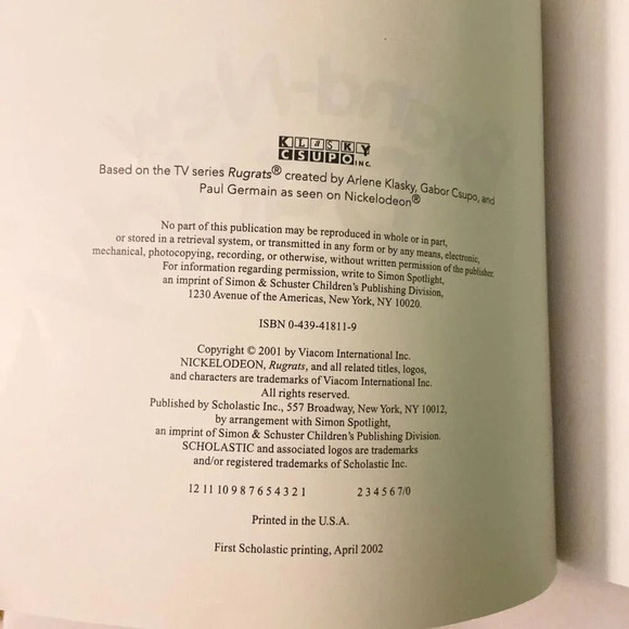 Vintage Rugrats Books Brand New Daddy and Rugrats Versus The Monkeys - Picture 4 of 16